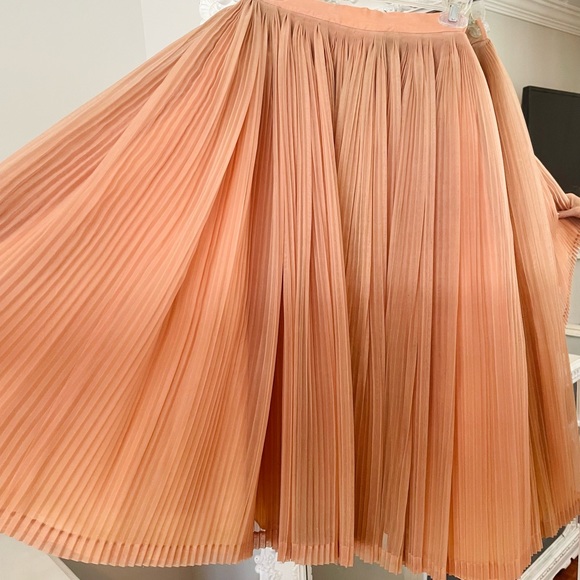 Vintage 1950’s 1940’s Authentic Tulle Pleated Full Cocktail Dress Skirt - Picture 7 of 8